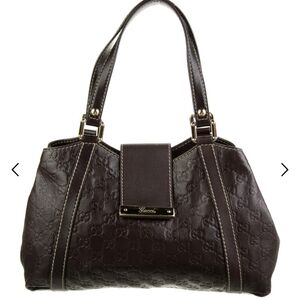 Gucci GG Signature Ladies Hobo Brown